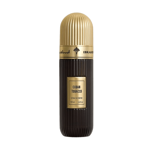 Main Accords:
Smoky
Sweet
Gourmand
Oriental
Spicy

Luxury tobacco fragrance, sweet smoky gourmand perfume, rich niche Arabian scent. Opens with intense Cuban tobacco blended with cocoa, giving a dark, warm, slightly sweet smoky opening. Best sweet tobacco perfume, luxury gourmand tobacco fragrance, long-lasting niche Arabic scent, smoky sweet evening fragrance, winter signature scent, bold unisex tobacco cologne, high-performance Arabian perfume.