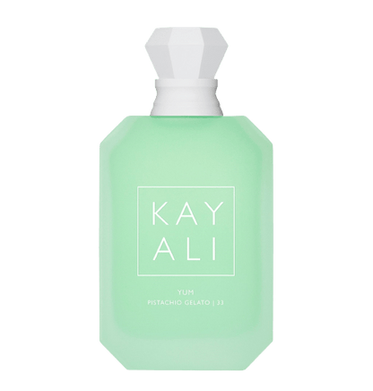 Main Accords:
Sweet
Creamy
Gourmand
Synthetic
Floral

Kayali Yum Pistachio Gelato (Sample Decant) – feminine-leaning.
Luxury pistachio gourmand fragrance, sweet creamy perfume, playful dessert-inspired scent with fluffy marshmallow and nutty vanilla warmth.
Best pistachio perfume, luxury gourmand fragrance, long-lasting sweet scent, dessert-inspired perfume, creamy playful fragrance, viral gourmand scent.
