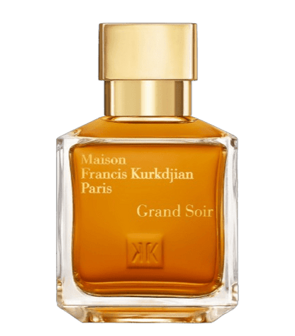 Main Accords: 
Sweet
Resinous
Spicy
Oriental
Gourmand

Maison Francis Kurkdjian Grand Soir (Sample Decant) – unisex.
Luxury amber vanilla fragrance, warm resinous niche perfume, rich elegant scent with smooth balsamic sweetness and deep sophistication.
Best amber fragrance, luxury niche perfume, long-lasting unisex scent, elegant evening fragrance, warm vanilla scent, iconic luxury perfume.